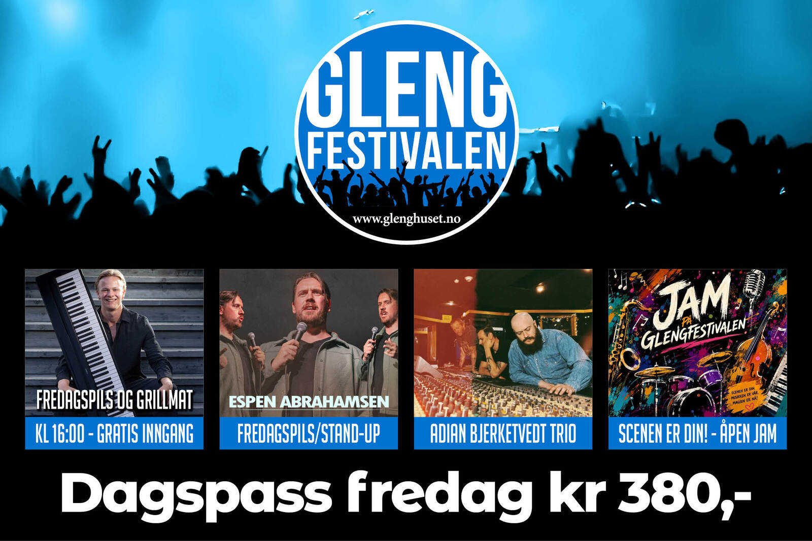 Event image Glengfestivalen 2026 - Dagspass fredag 14. august