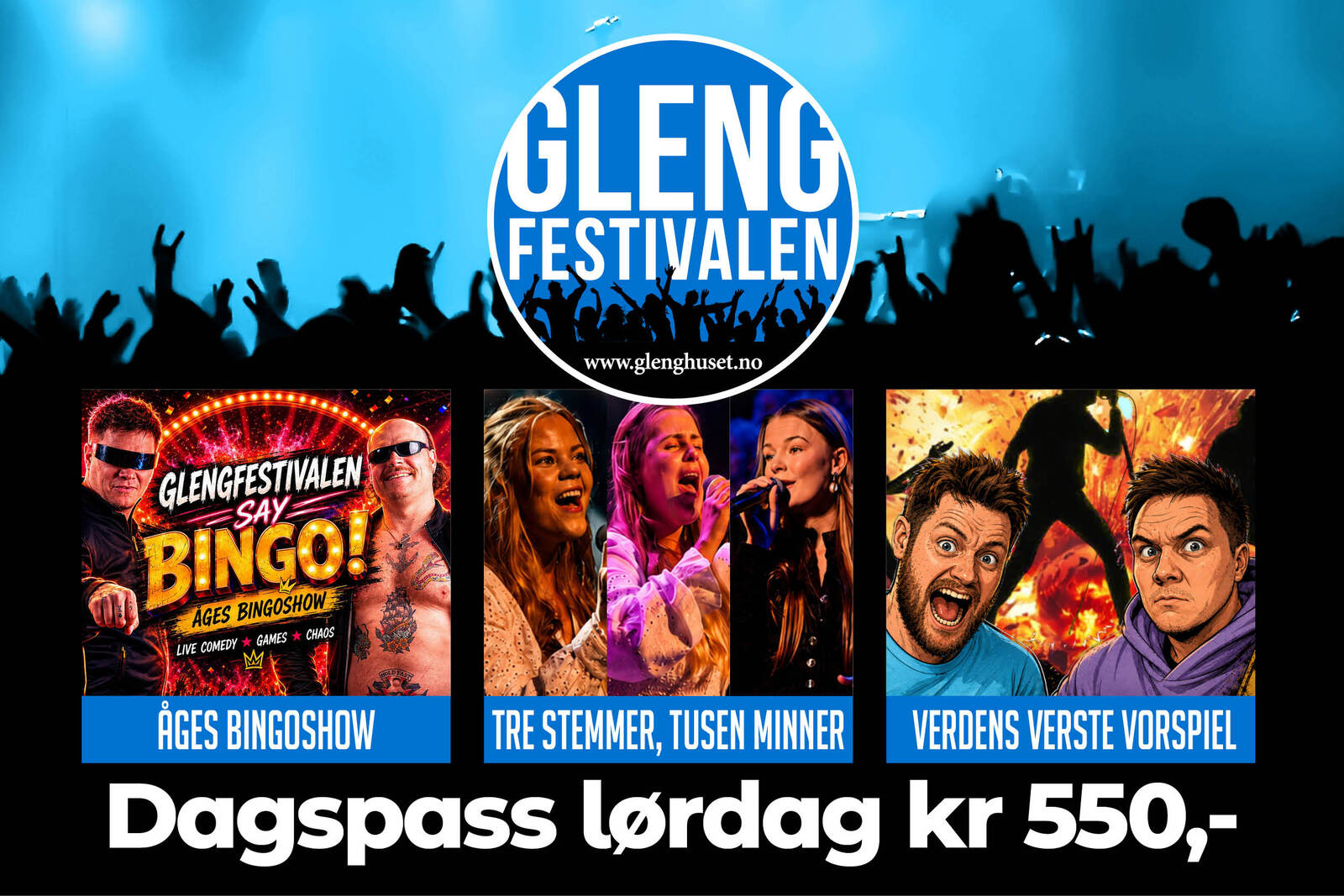 Event image Glengfestivalen 2026 - Dagspass lørdag 15. august