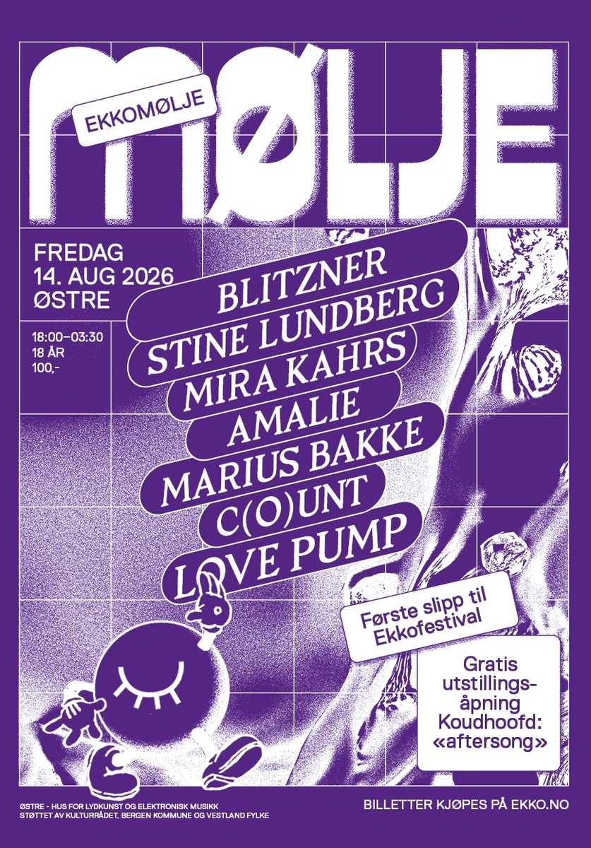 Event image Åpningsfest: Ekkomølje + utstillingsåpning + festivalslipp