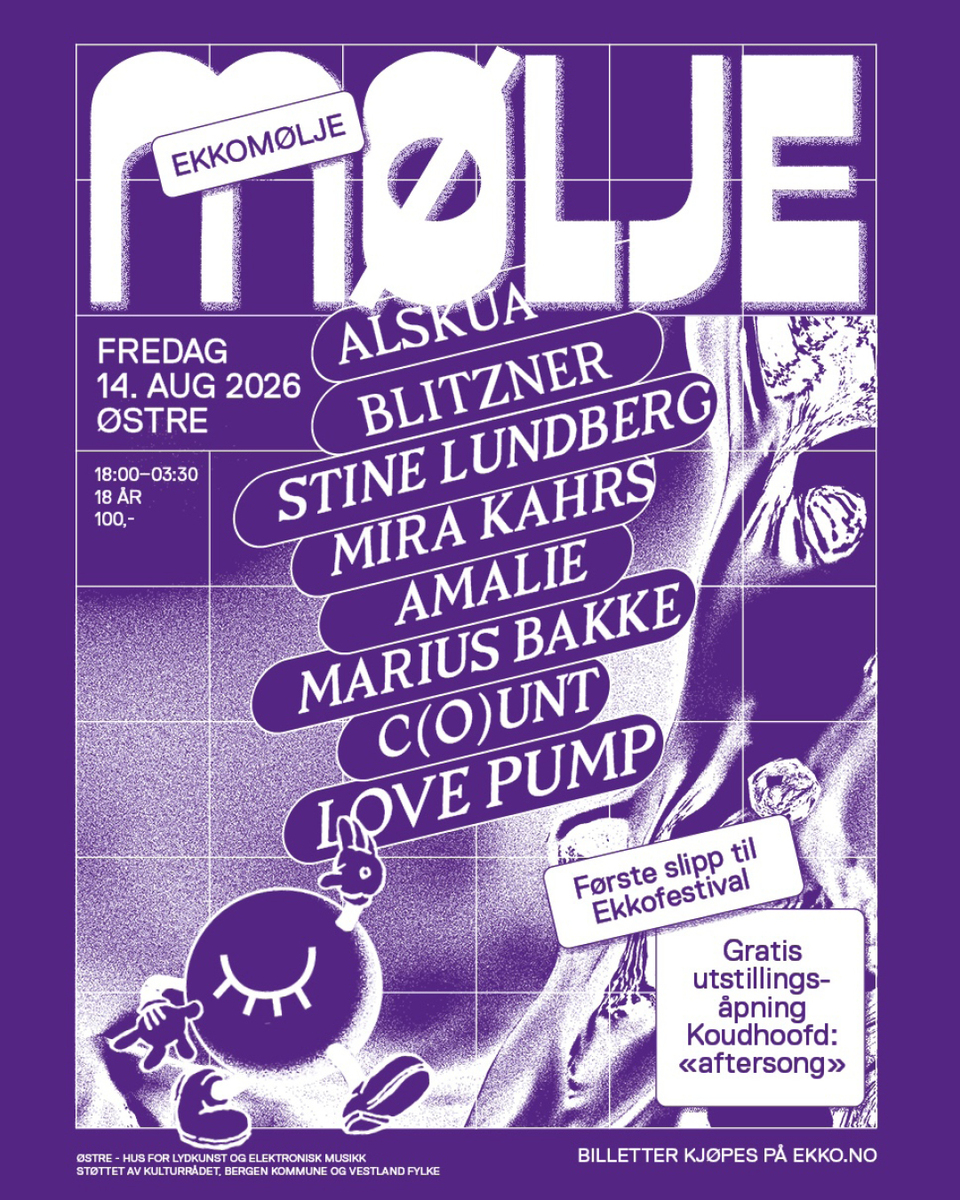 Event image Åpningsfest: Ekkomølje + utstillingsåpning + festivalslipp