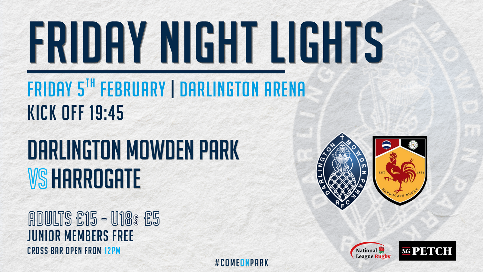 Event image Darlington Mowden Park v Harrogate