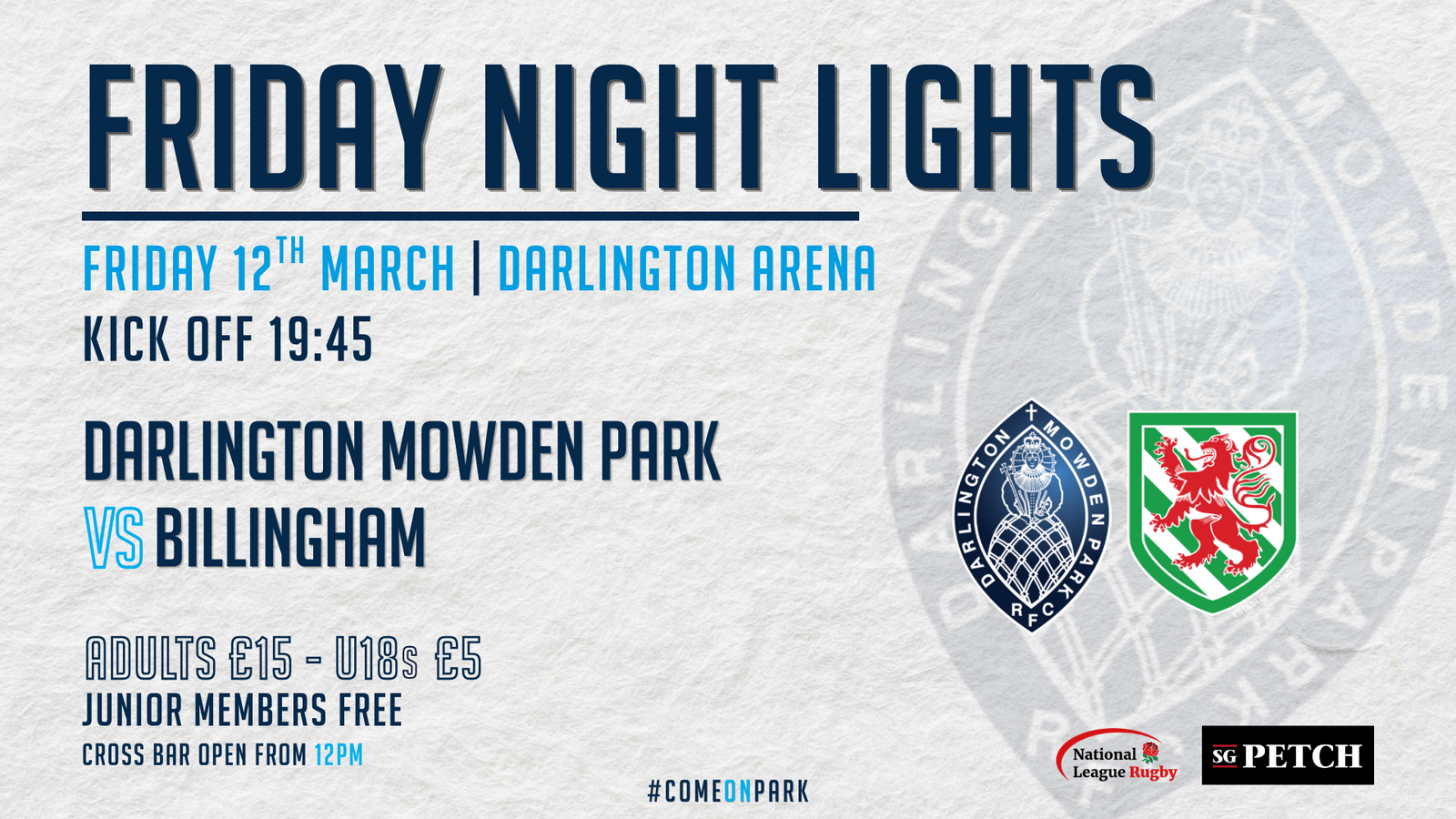 Event image Darlington Mowden Park v Billingham