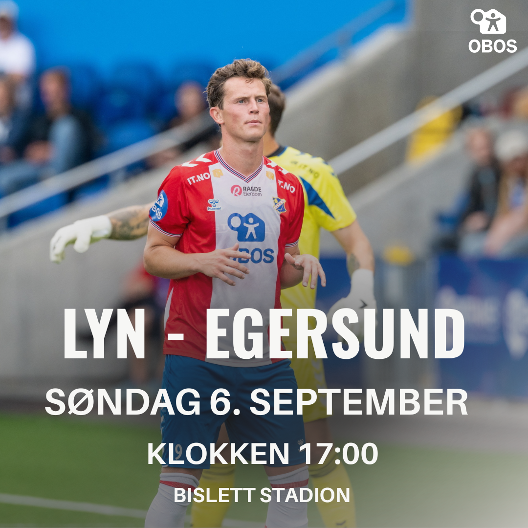 Event image OBOS-ligaen: Lyn - Egersund