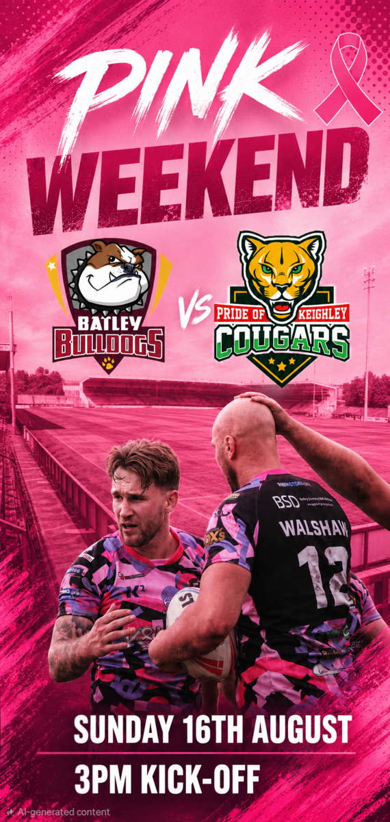 Event image BULLDOGS V COUGARS (PINK WEEKED)