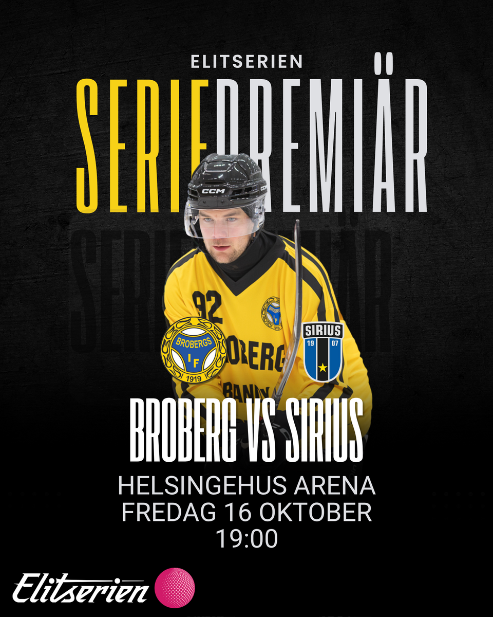 Event image Broberg/Söderhamn - IK Sirius/261016/Elitserien i Bandy