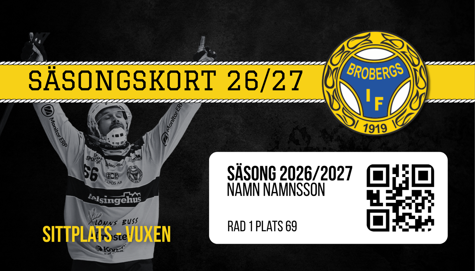 Event image Säsongskort 26/27 Broberg/Söderhamn Bandy