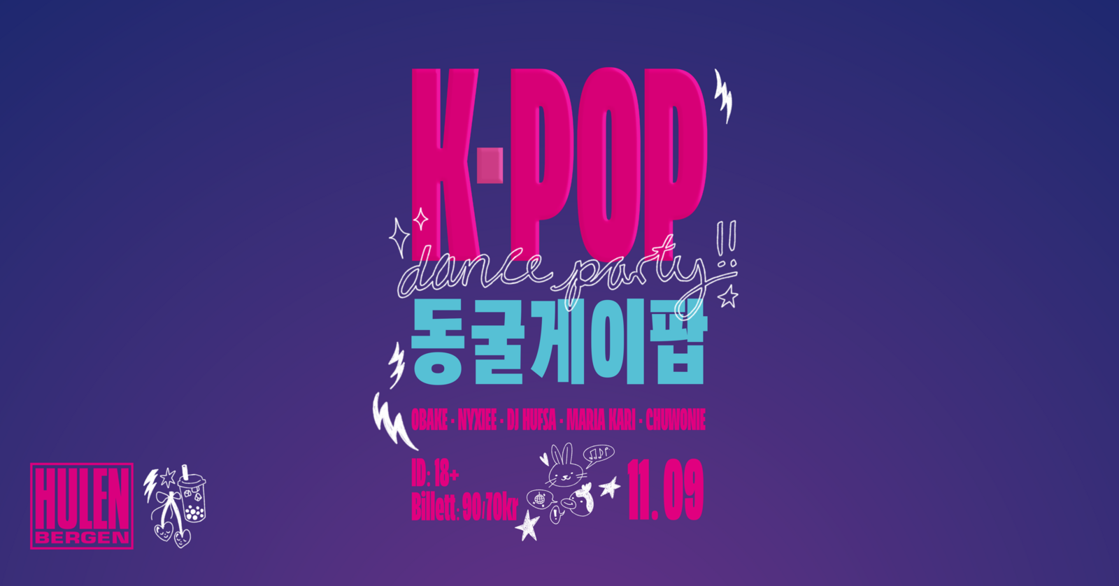 Event image K-pop Danceparty || Hulen