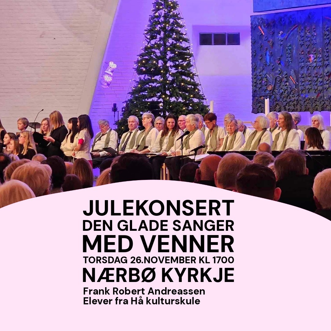 Event image Julekonsert med den glade sanger og venner
