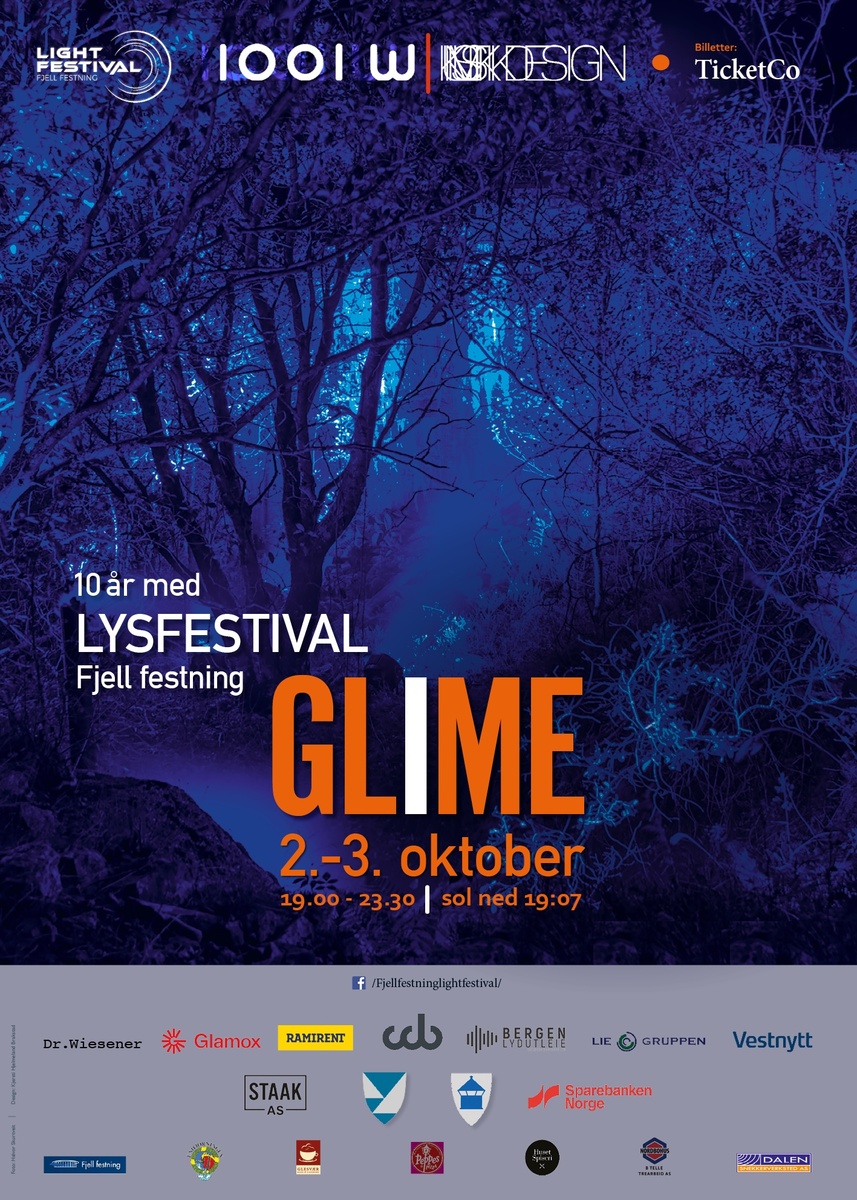 Event image Fjell Festning Lysfestival  2026  "GLIME"