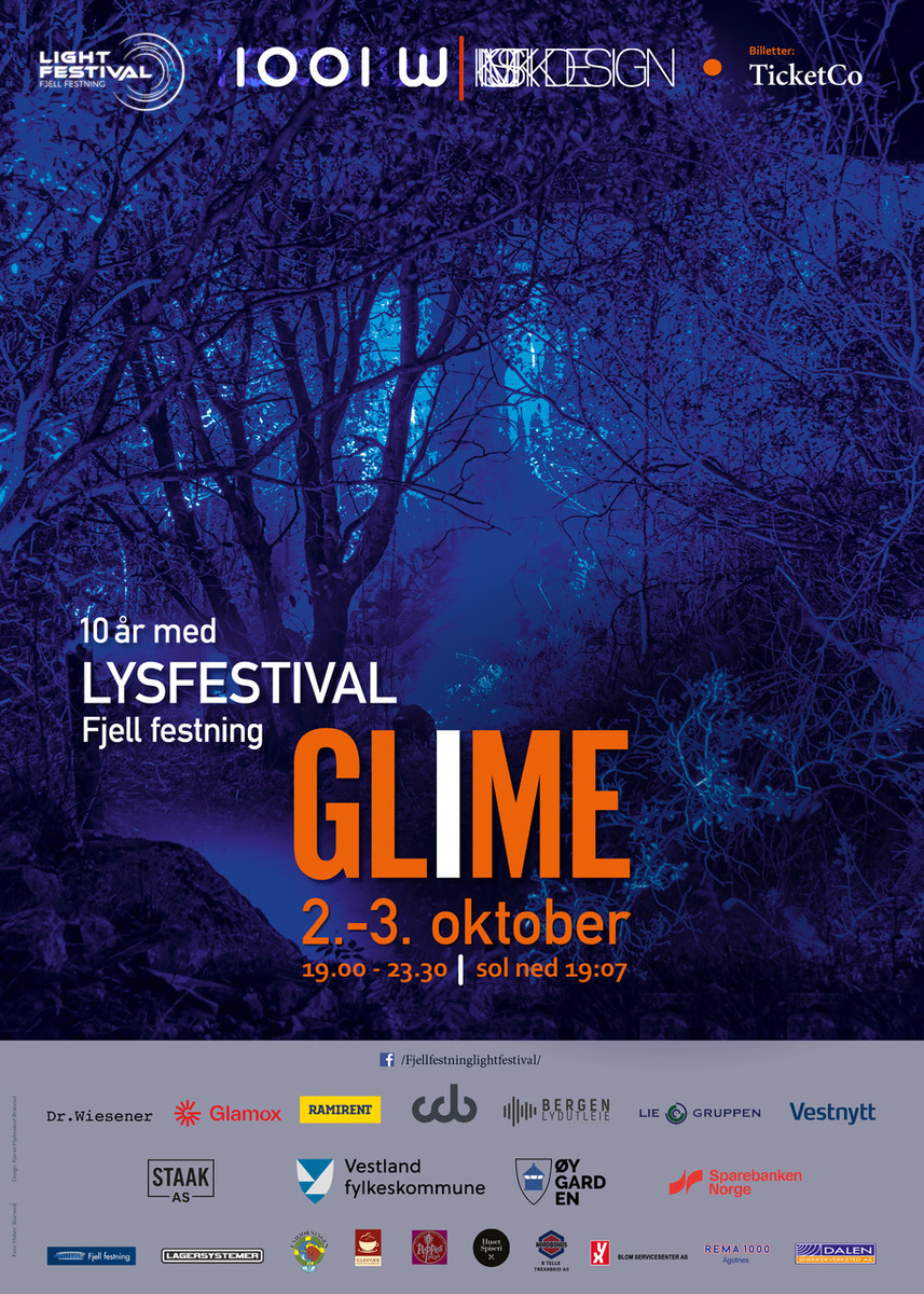 Event image Fjell Festning Lysfestival  2026  "GLIME"