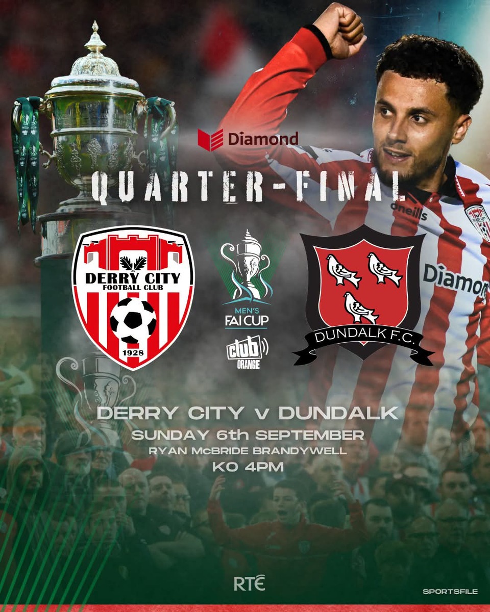 Event image CLUB ORANGE FAI CUP - Derry City v Dundalk - HOME SUPPORTERS 