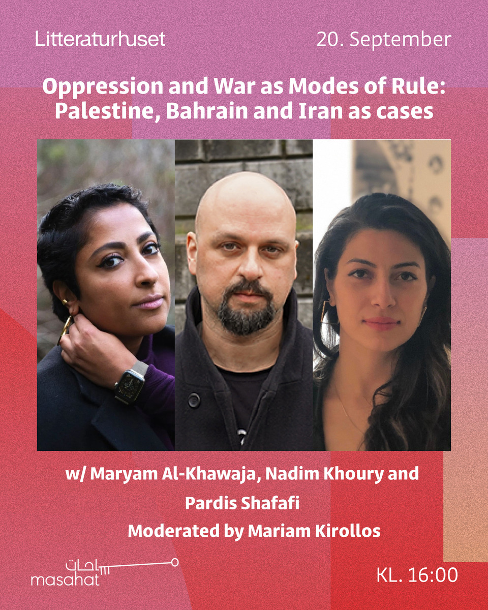 Event image Undertrykkelse og krig som styresett: Eksemplene Palestina, Bahrain og Iran