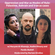 Event image Undertrykkelse og krig som styresett: Eksemplene Palestina, Bahrain og Iran