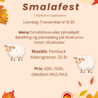 Event image Smalafest 7. november kl 19:30