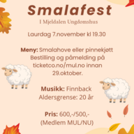 Event image Smalafest 7. november kl 19:30