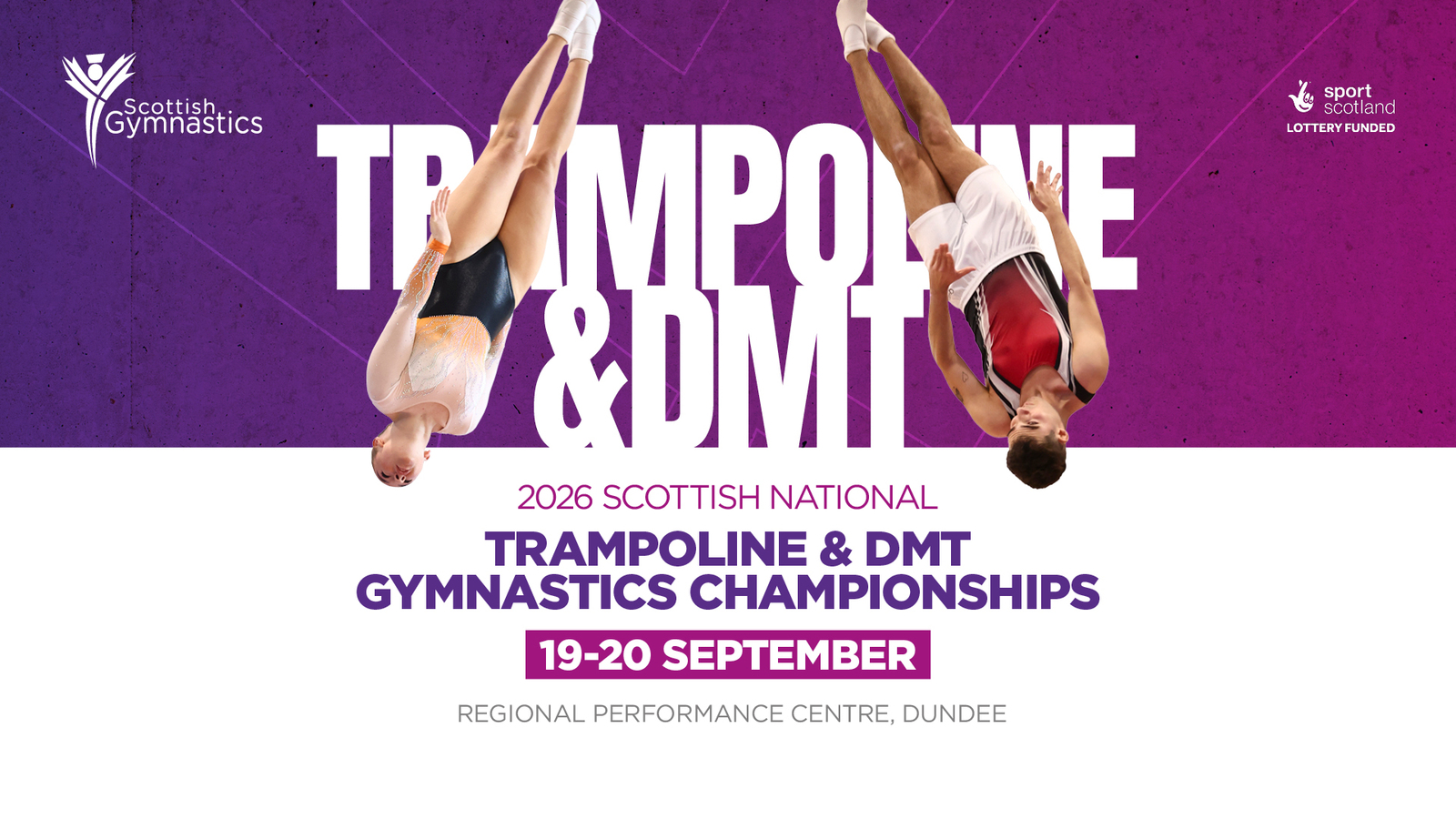 Event image Scottish Gymnastics 2026 Scottish National Trampoline and Double Mini-Trampoline Gymnastics Championships