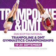 Event image Scottish Gymnastics 2026 Scottish National Trampoline and Double Mini-Trampoline Gymnastics Championships