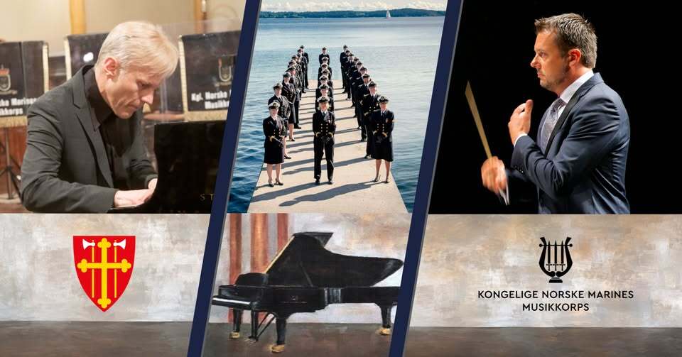 Flygelfest med Håvard Gimse og Kongelige Norske Marines Musikkorps. Dirigent Peter Szilvay
