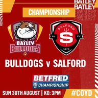 Event image BULLDOGS v SALFORD (CHAMPIONSHIP)