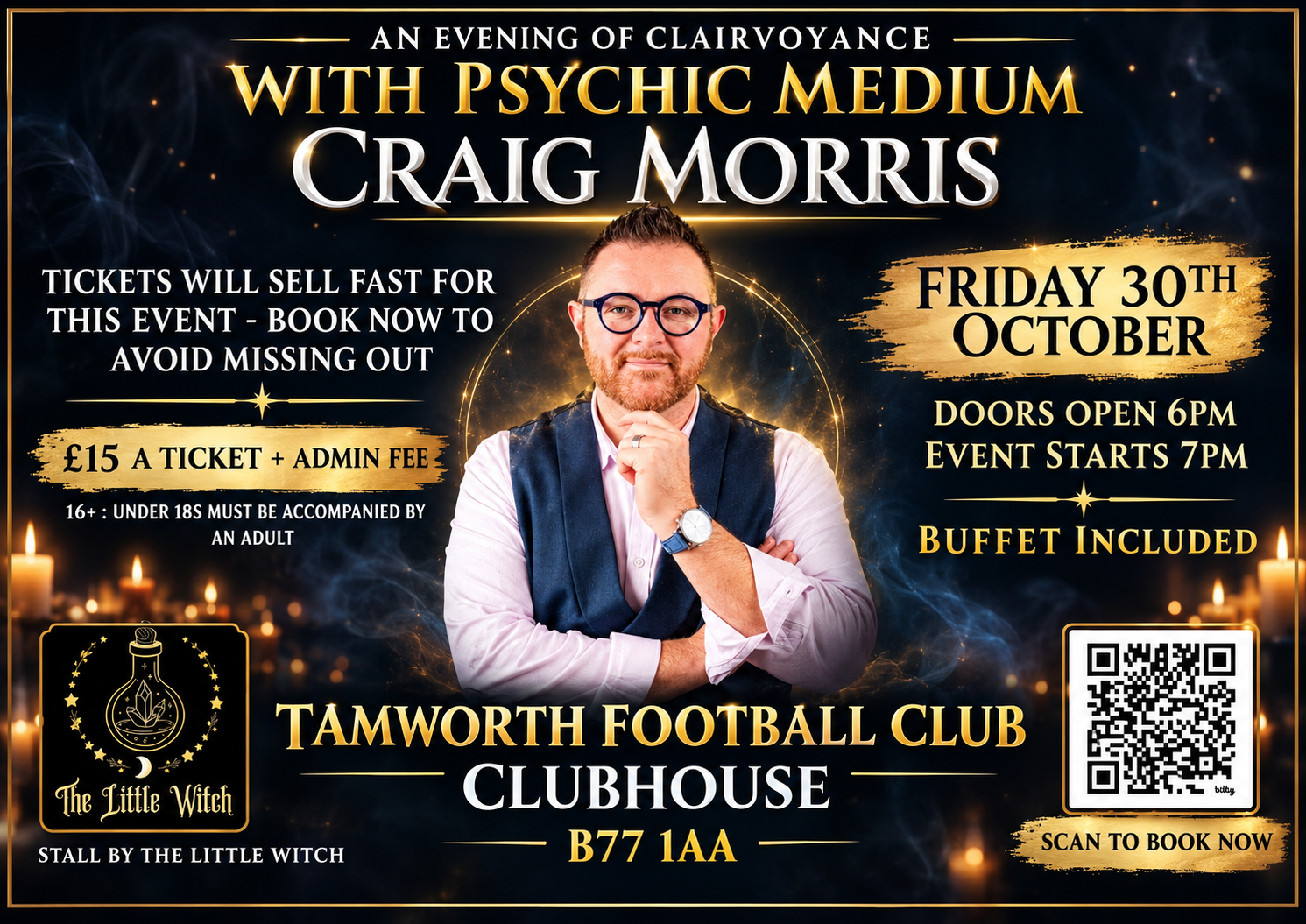 Event image An Evening Of Clairvoyance with Psychic Medium Craig Morris