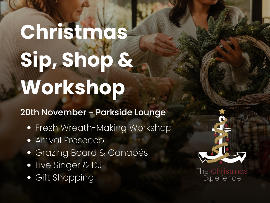 Event image Christmas Sip, Shop & Workshop Night