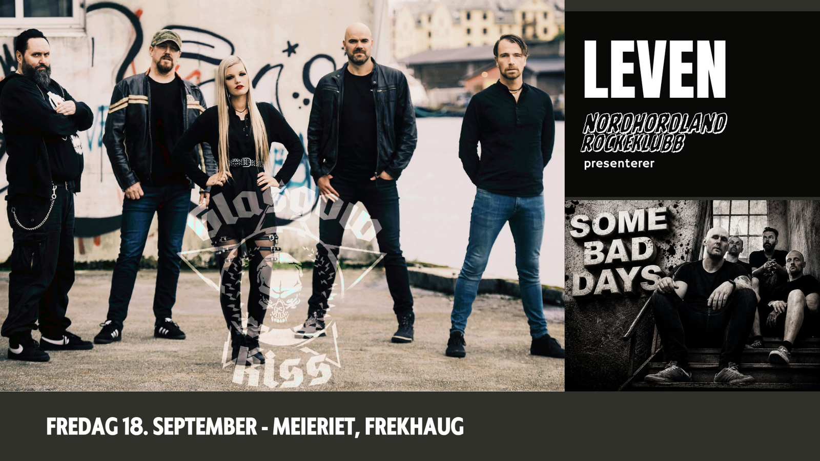 Event image Leven presenterer: Glasgow Kiss + support: SOME BAD DAYS