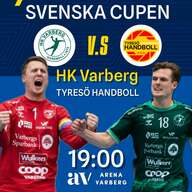 Event image 1/8 dels final Svenska Cupen - HK Varberg vs Tyresö Handboll