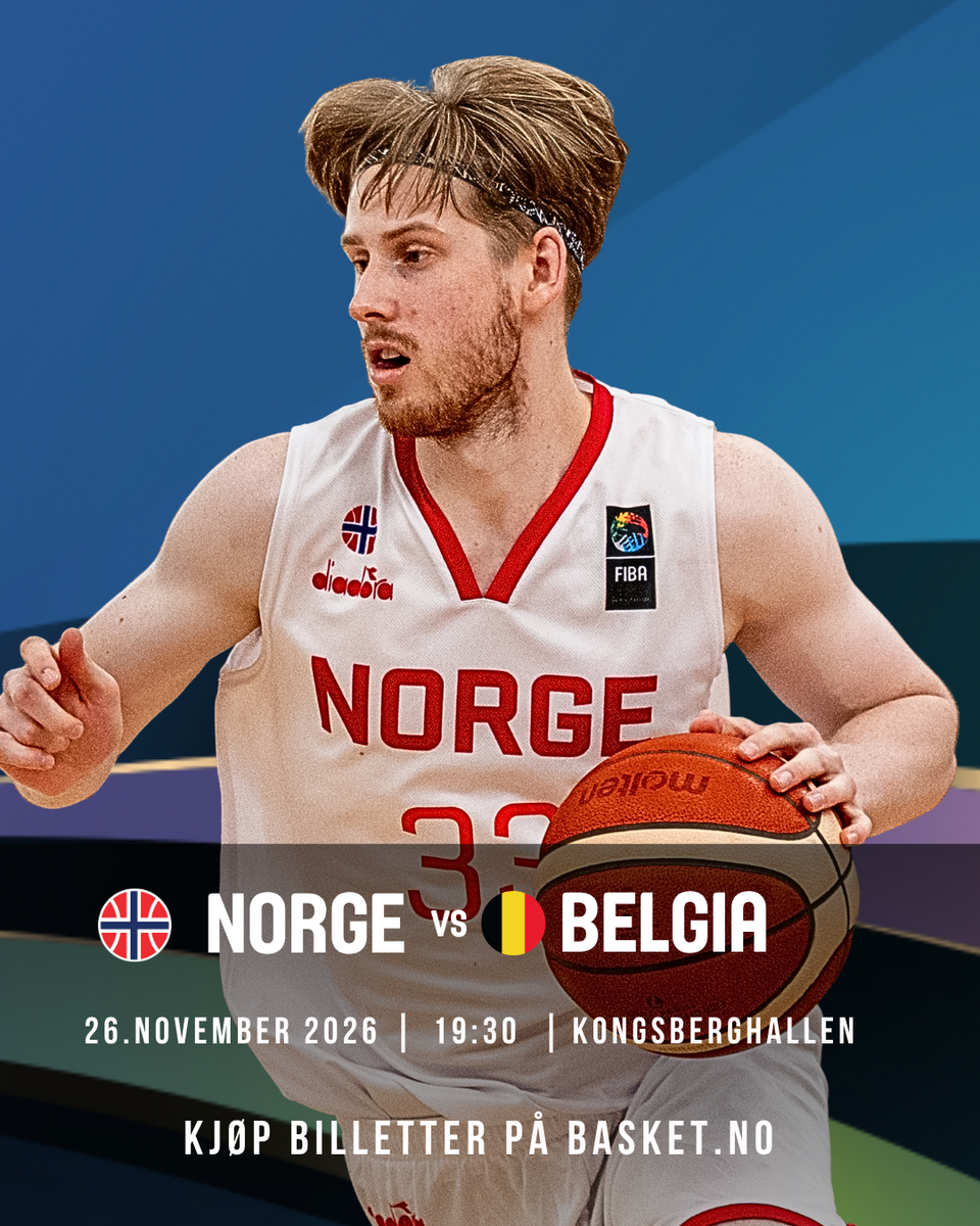 Event image NORGE VS BELGIA PRE-KVALIK EM BASKETBALL 2029 MENN - KONGSBERGHALLEN