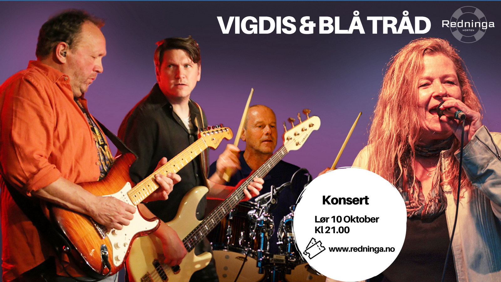 Event image Vigdis & Blå Tråd Konsert på Redninga Scene