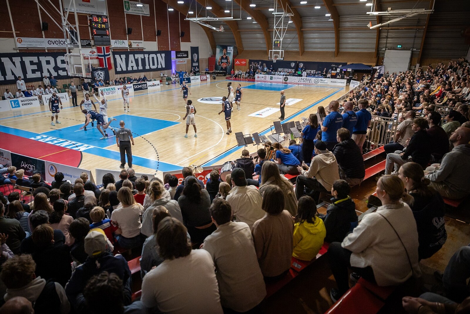 Event image Åpningskamp 18/9 klokken 19.00 Kongsberg Miners vs Gimle Basket