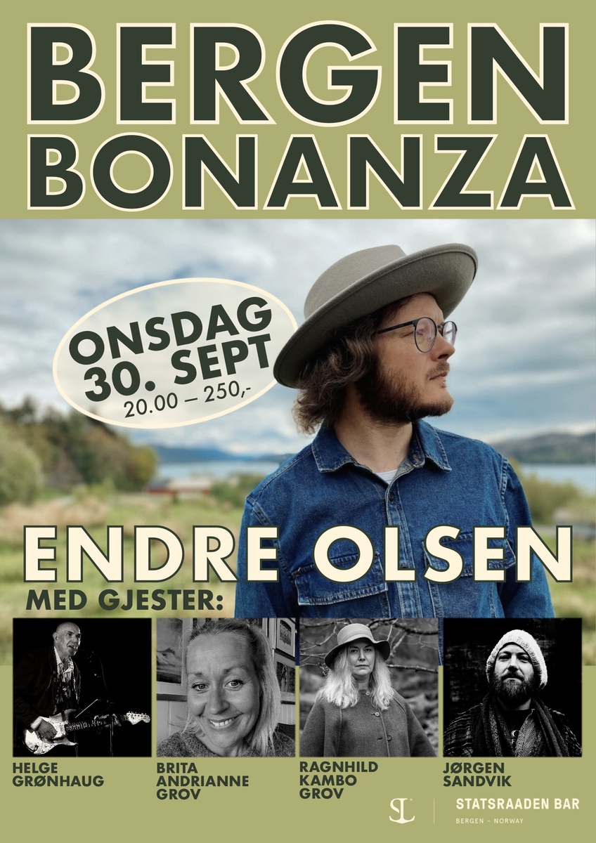 Event image Bergen Bonanza - med Endre Olsen