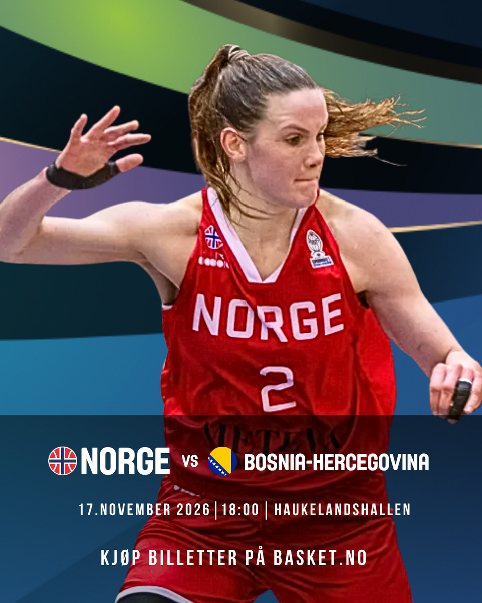 Event image NORGE VS BOSNIA PRE-KVALIK EM BASKETBALL 2029 KVINNER - HAUKELANDSHALLEN