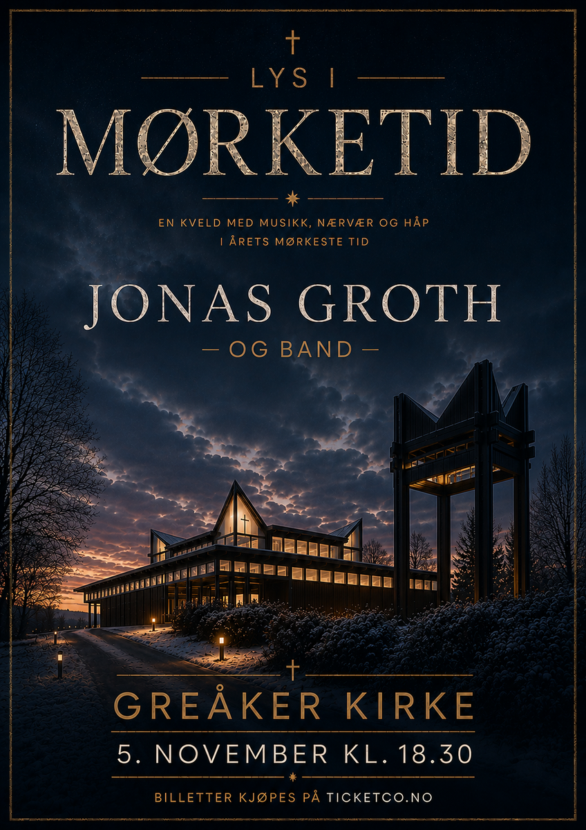 Event image Jonas Groth "Lys i MØRKETID - Håp i dypet"
