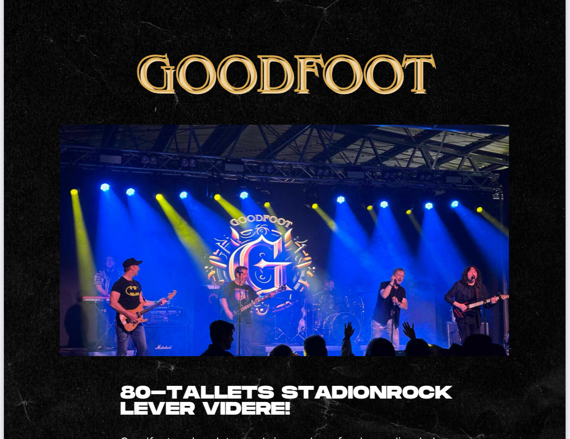 Event image Rock n roll bandet GOOD FOOT kommer til House of Blues 03.10 kl 21😀💥🎸Velkommen. @følgere