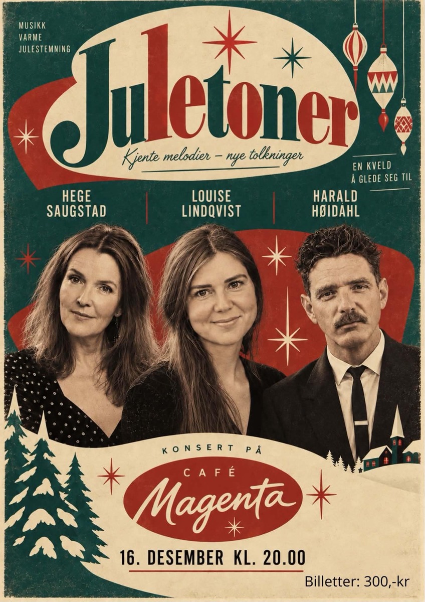 Event image Julekonsert med Hege Saugstad, Louise Lindquist og Harald Høidahl