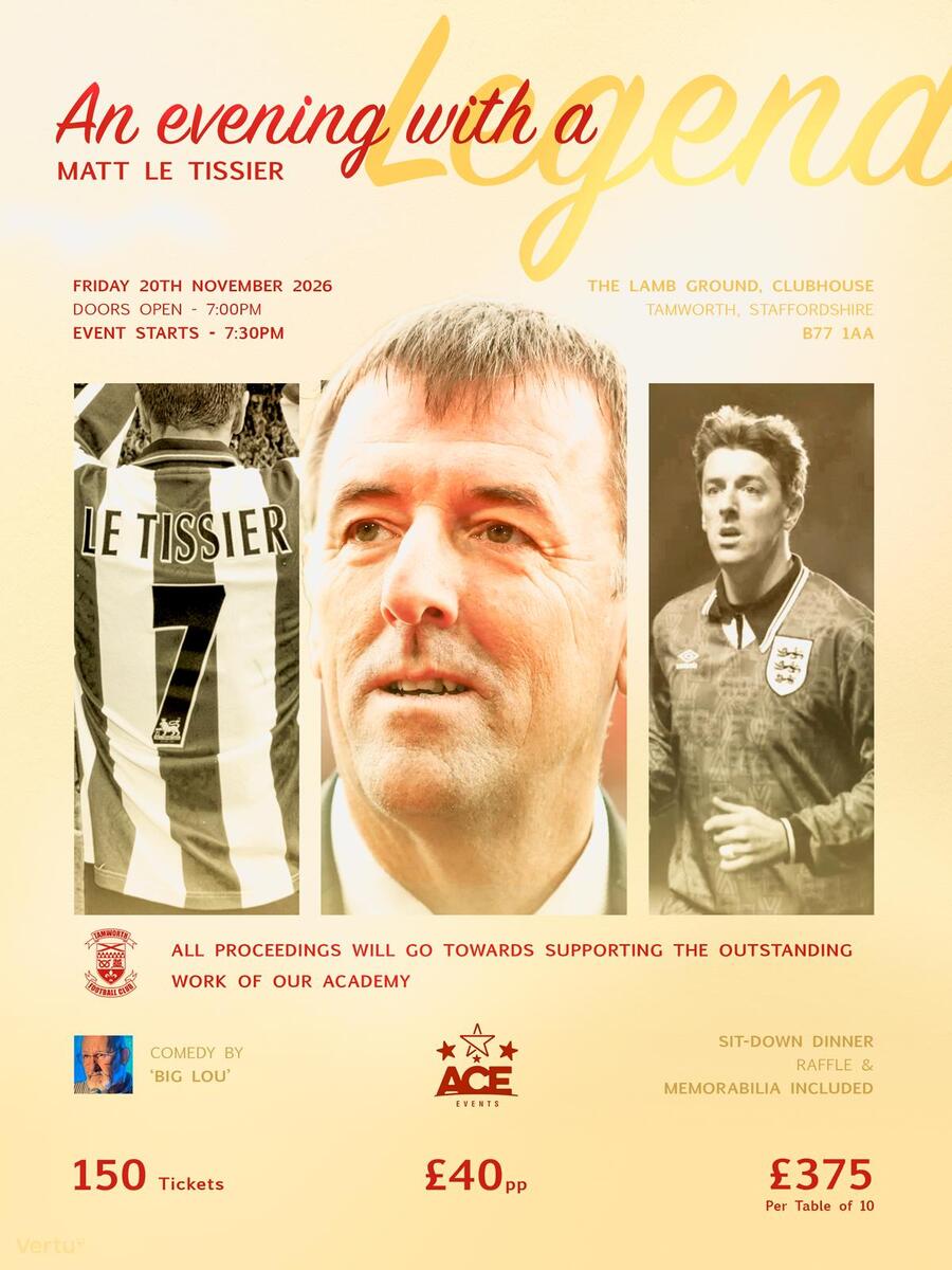 Event image An Evening With Matt Le Tissier