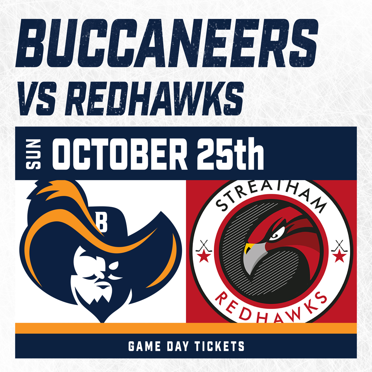 Event image Romford Buccaneers vs Streatham Redhawks