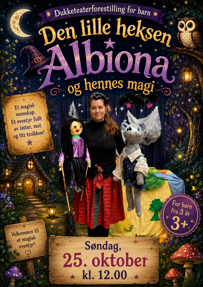 Den lille heksa Albiona og hennes magi.