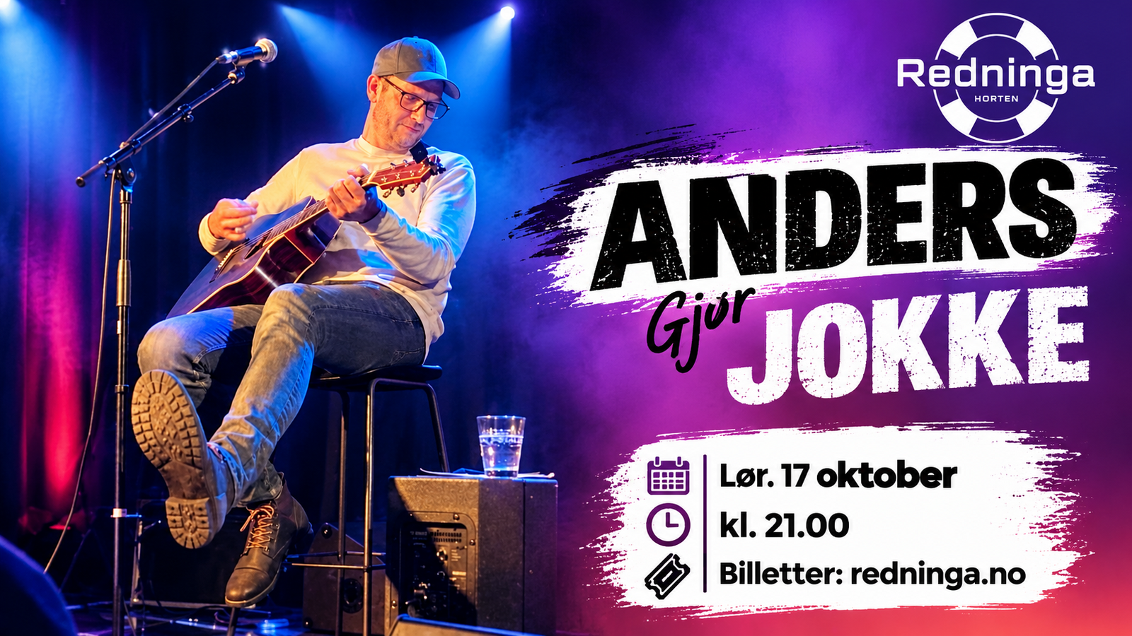 Event image Anders gjør JOKKE - konsert/ Redninga Scene
