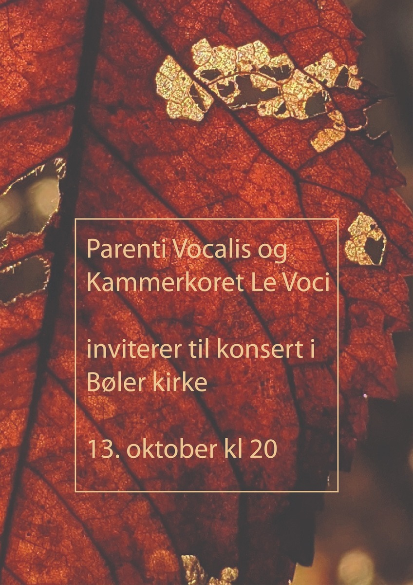 Event image Høstkonsert med Parenti Vocalis og Kammerkoret Le Voci