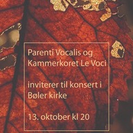 Event image Høstkonsert med Parenti Vocalis og Kammerkoret Le Voci