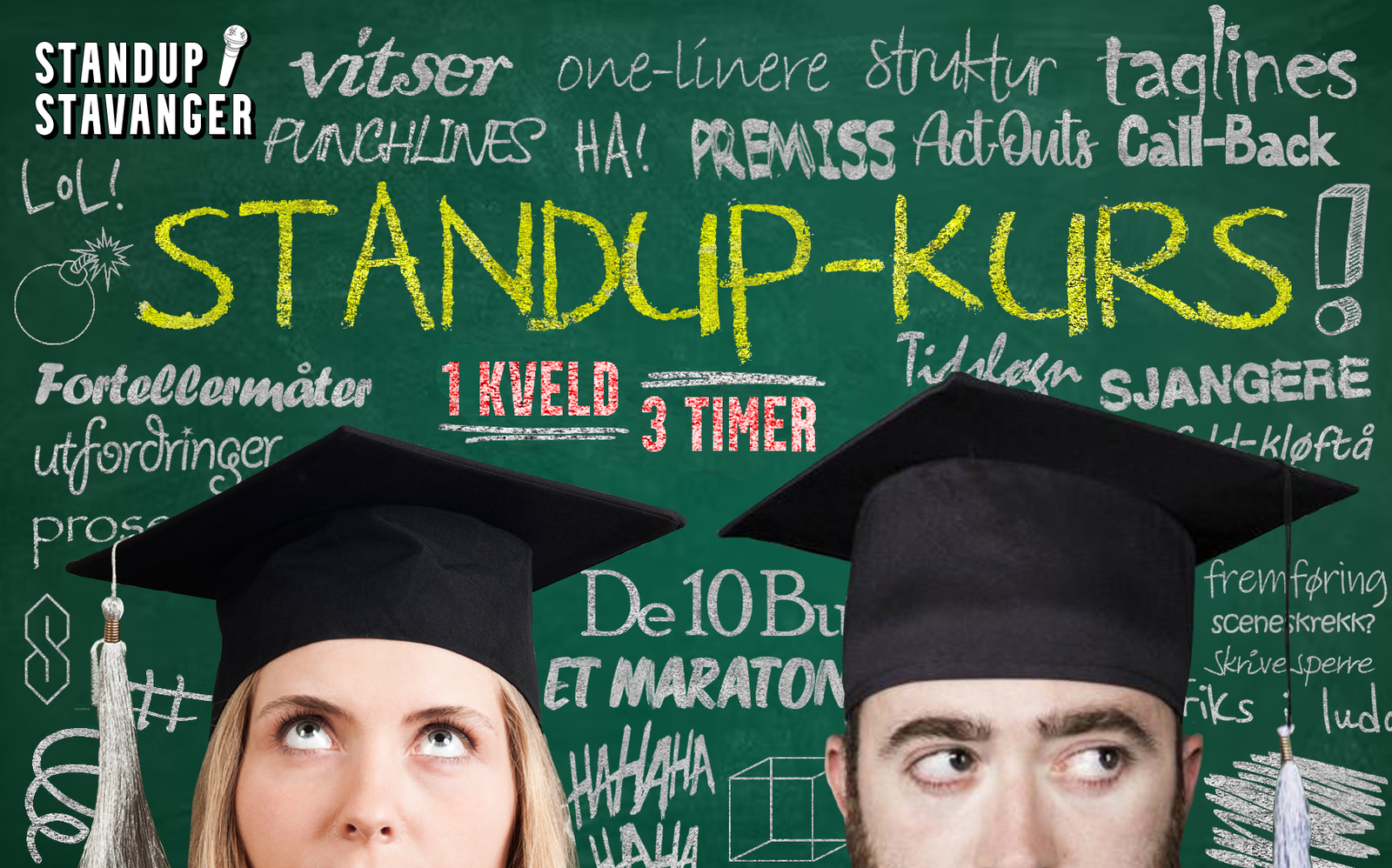 Event image  Standup-kurs m/ Kjetil Melkevik - 8. mars