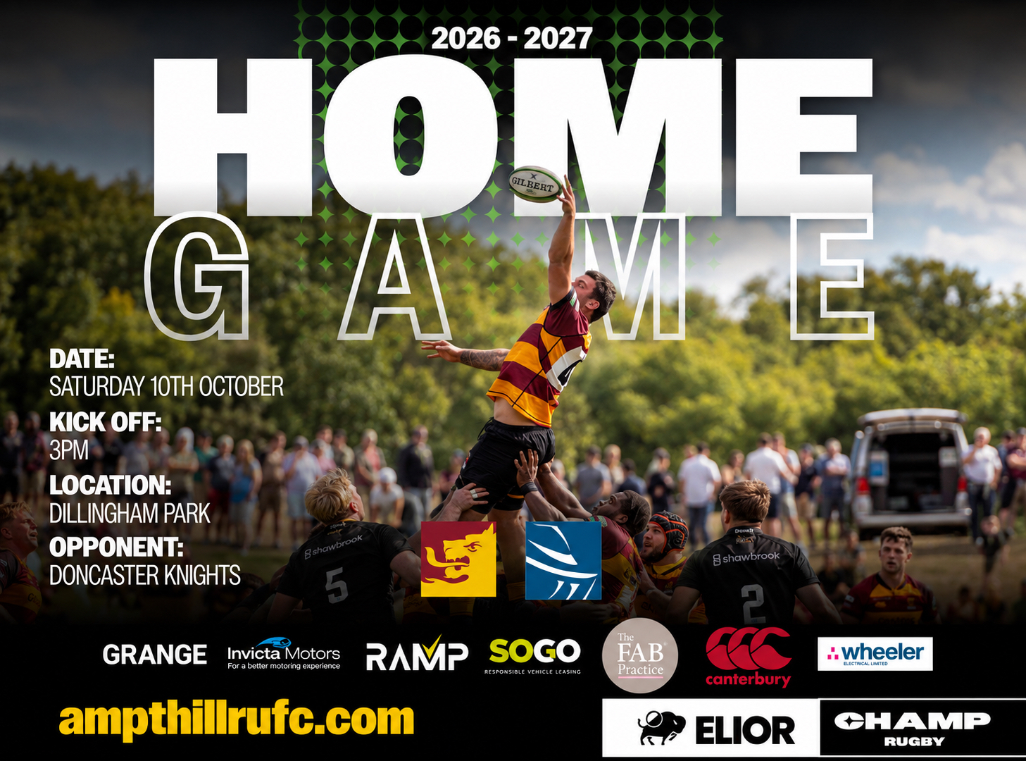 Event image Ampthill RUFC v Doncaster Knights