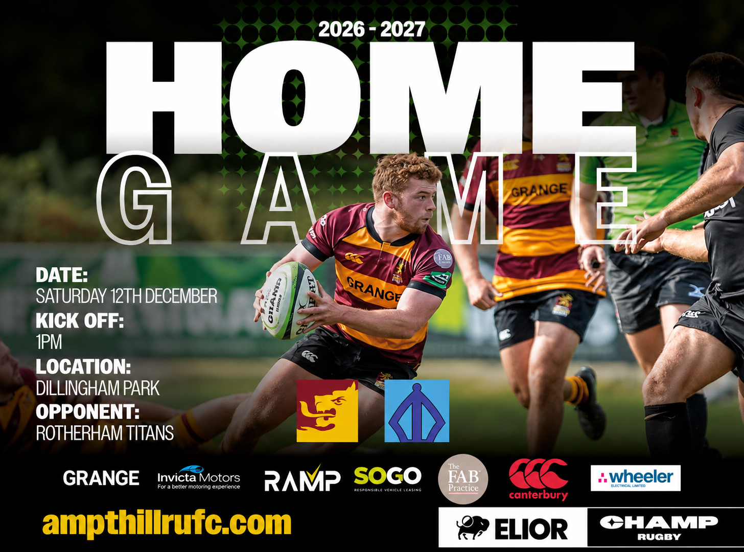 Event image Ampthill RUFC v Rotherham Titans
