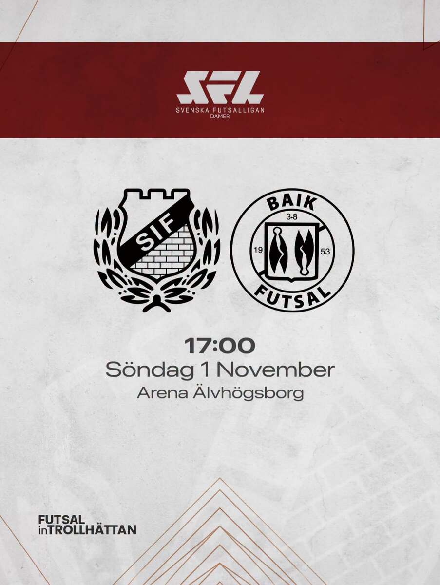 Event image Dam: Skoftebyns IF Futsal - Borås AIK | SFL Omg 1