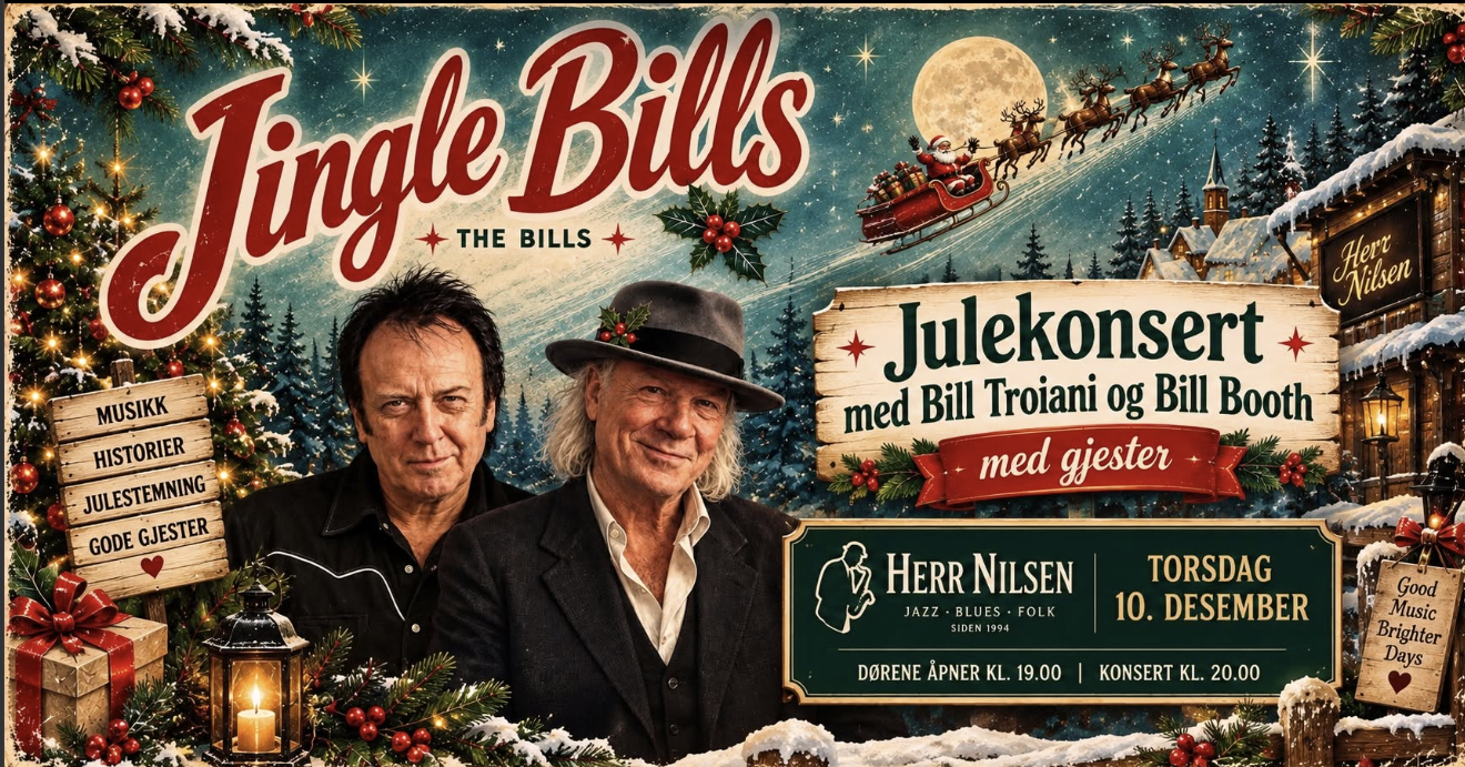 Event image "Jingle Bills" Julekonsert med Bill Booth og Bill Troiani (The Bills) og gjester!