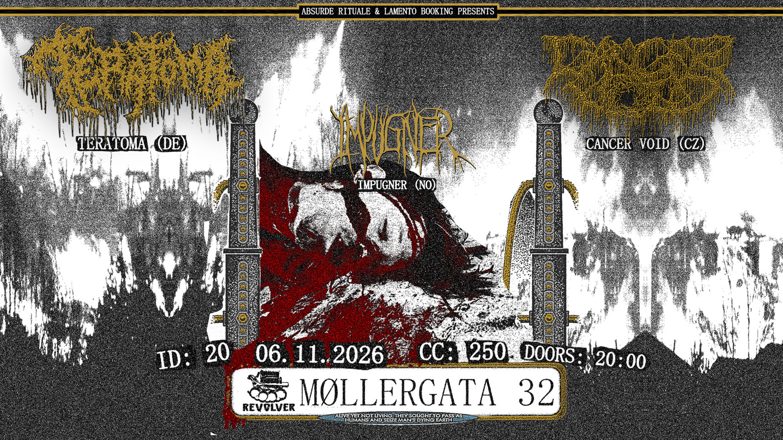 Event image TERATOMA + CANCER VOID // Support: IMPUGNER // Revolver