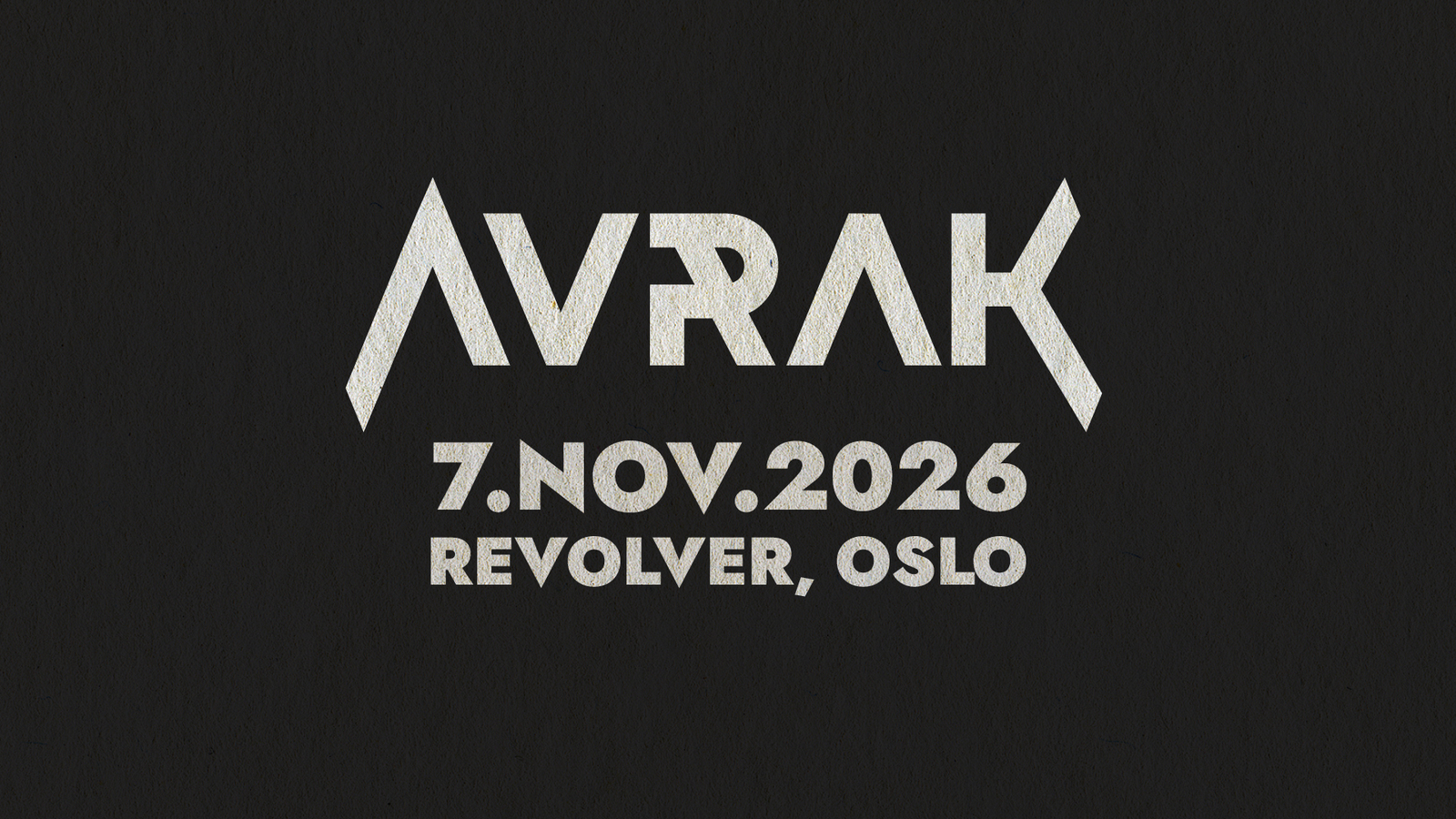 Event image AVRAK Releasekonsert // supp.: ED // Revolver
