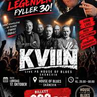 Event image SINDRE 30 år❤️Feiring med KVIIN på House of Blues 17 okt kl 20😄🎸Velkomen