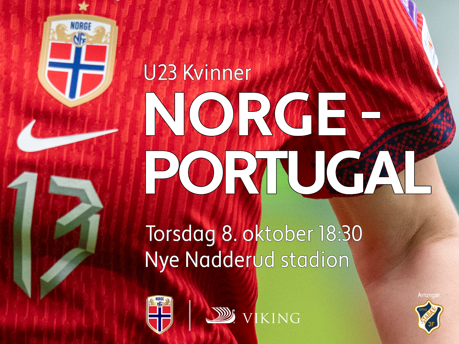 Event image Landskamp U23 Kvinner: Norge - Portugal